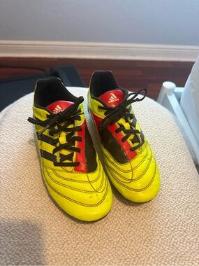 Adidas Men’s Yellow & Red Soccer Cleats